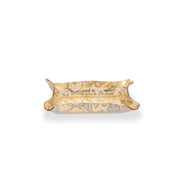 DRAPPEGGI PIZZO LEAVERS GOLD VUOTATASCHE RETTANGOLARE