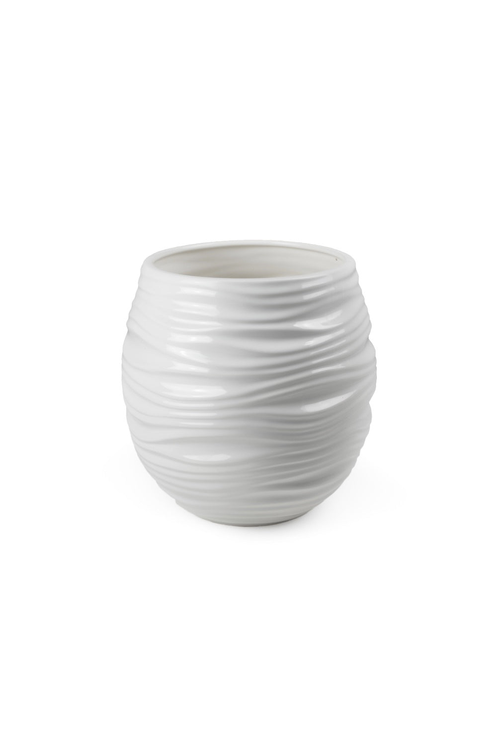 VASO COLOBO WHITE SHINY MEDIUM