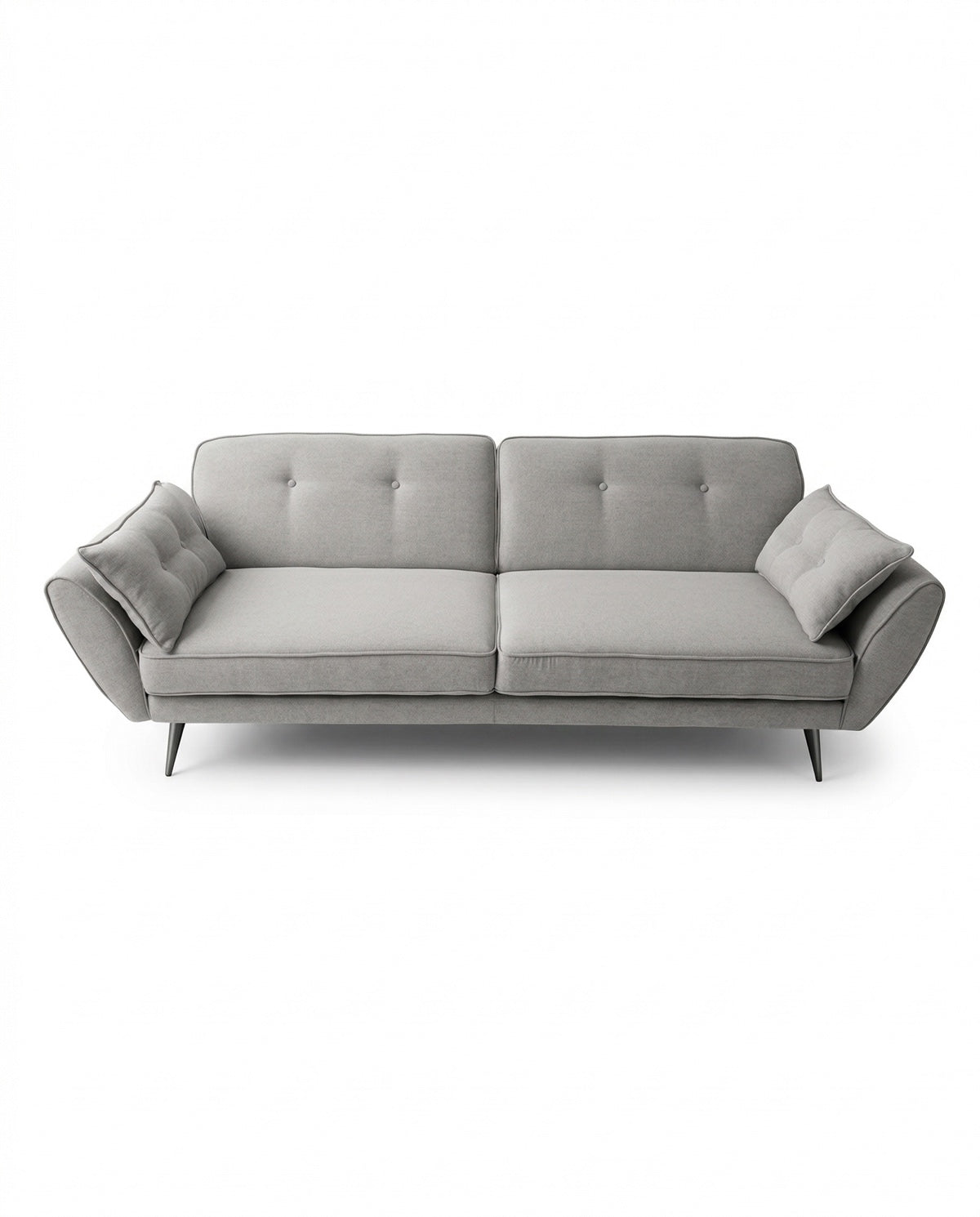 DIVANO LETTO MACKE IN TESSUTO GRIGIO