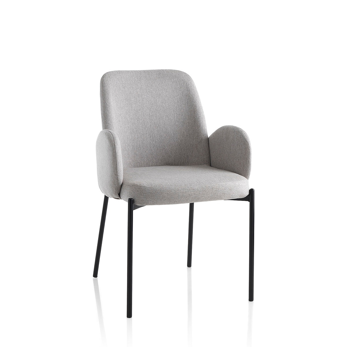 GIVERNELY SET 2 POLTRONCINE GRIGIO CHIARO